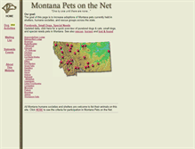 Tablet Screenshot of montanapets.org